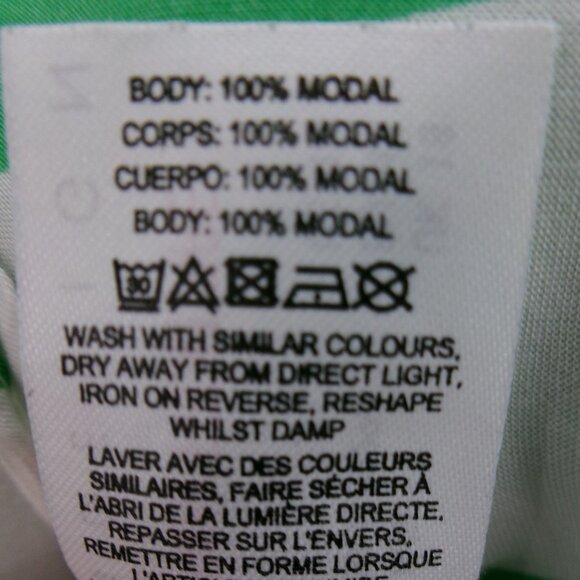 ASOS Kelly Green & White Striped Lightweight Drawstring Shorts High Waist 14 - Picture 8 of 8